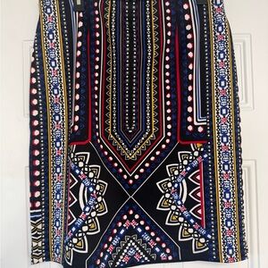 Sharagano Multicolor Geometric Pencil Skirt